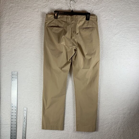 J.Crew Chino Pants Men's 33 X 30‎ Khaki Polyester Thompson Flex Tapered Leg 9783 - Picture 12 of 13